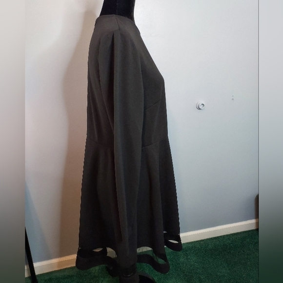Shein Curve Size 2XL Black Dress Long Sleeve Cocktail Dress - Picture 2 of 6